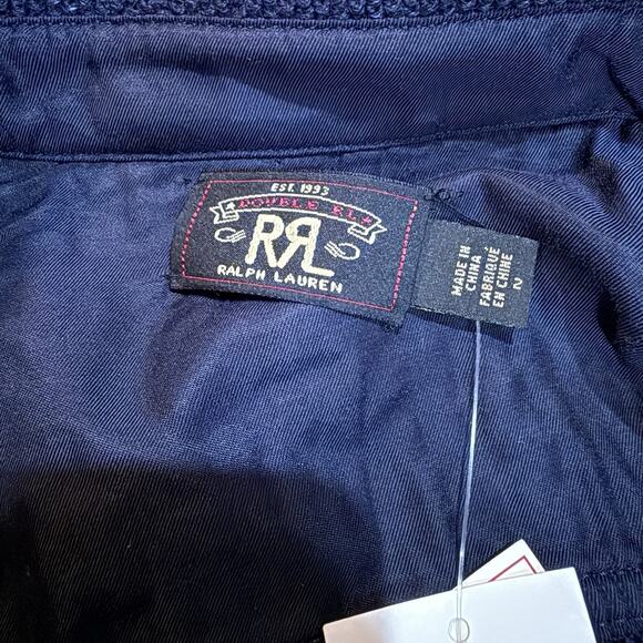 RRL Ralph Lauren Double RL Wool Cotton Belted Sweater Dress Size 2 S Blue $895 - Picture 8 of 12